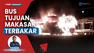 Bus Litha Slepper Tujuan Mamuju-Makassar Ludes Terkabar di Jalan Trans Sulawesi, 5 Penumpang Selamat