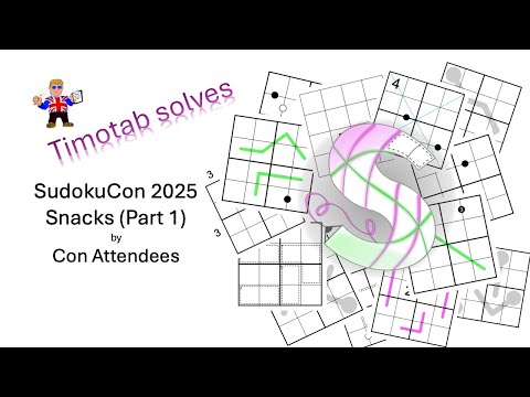 A Baker's Dozen Snacks from SudokuCon 2025
