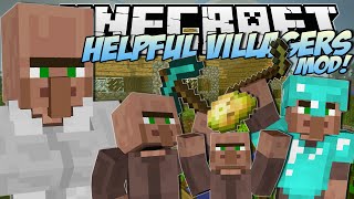 Minecraft | HELPFUL VILLAGERS MOD! (Create a Villager Army!) | Mod Showcase
