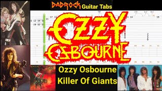 Killer Of Giants - Ozzy Osbourne - Guitar + Bass TABS Lesson