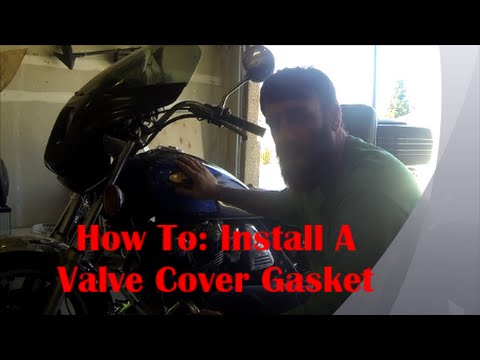 How To install a Motorcycle Valve cover gasket