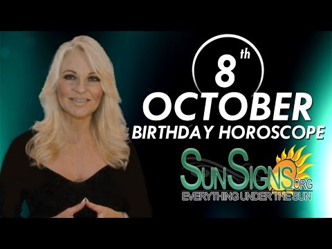 October 8th Zodiac Horoscope Birthday Personality - Libra - Part 1