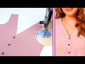 Basic Sewing Tips And Techniques Trendy V Shaped Neck Design With Buttons Easiest Way