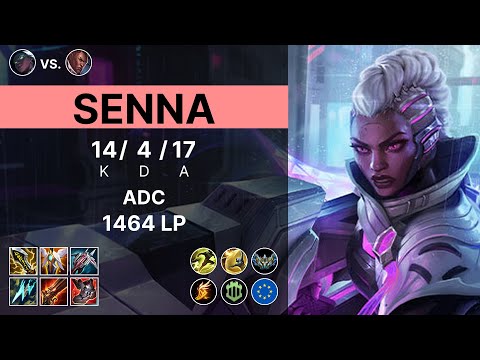 Senna Adc vs Lucian - 1464 LP Challenger - EUW 15.12