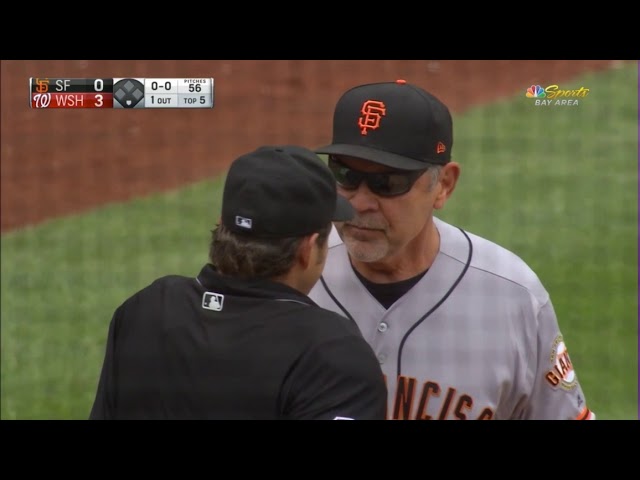 Bruce Bochy Gets Ejected For Arguing After Belt gets Rung Up, a breakdown