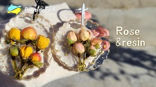 Beautiful Resin Pendant, made with Resin and Roses | Resin Art