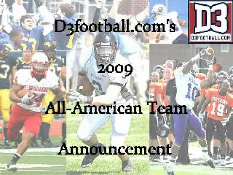 D3football.com's 2009 All-American Team Announcement (Part 1/3)