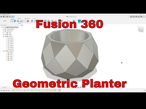 Fusion 360 - Geometric Planter #1