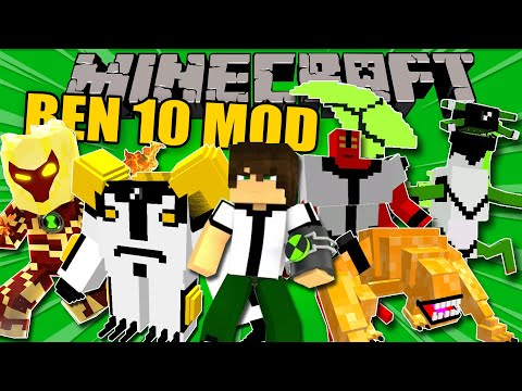 BEN 10 MOD - Transform into all of Ben's ALIENS - Minecraft mod 1.12.2 Review ENGLISH