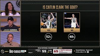 🤔 POLL: Is Caitlin Clark The GOAT? Sue Bird & Taurasi Show feat. Ted Lasso | South Carolina vs Iowa