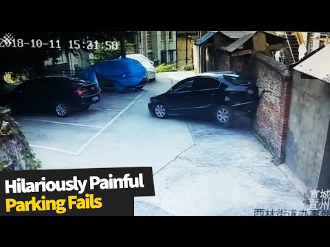 Hilarious yet painful to watch parking fails | Terrible drivers compilation