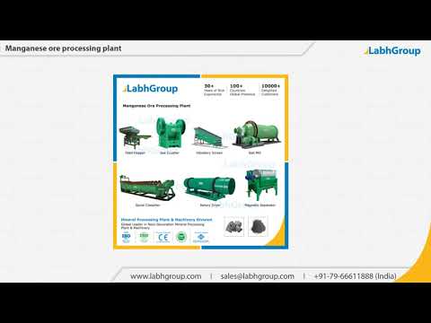 Automatic manganese ore processing beneficiation plant machi...