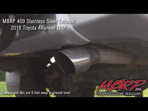 MBRP Exhaust on a 2018 Toyota 4Runner ORP