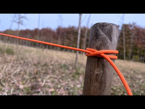 Great! now you know how to use this WORLD famous knots [Clove Hitch]