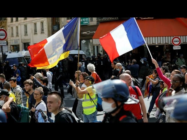 反對健康通行證  法國各地逾23萬人上街抗議[影] | 國際 | 中央社