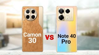 Tecno Camon 30 vs Infinix Note 40 Pro 4G