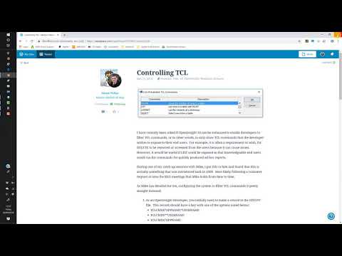 Lesson 50 - An Introduction to TCL