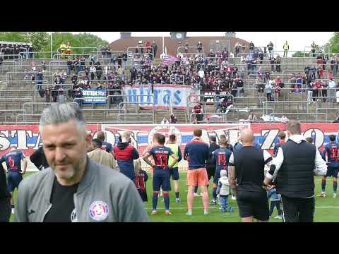 Nach dem Spiel Rot Weiss Ahlen - Wuppertaler SV (Ultras Wuppertal)