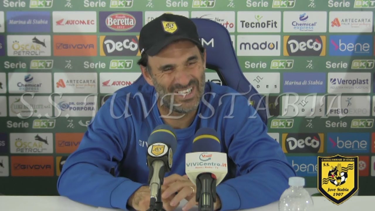 Conferenza Stampa Pre Sampdoria - Juve Stabia Serie BKT 2024-2025 GUIDO PAGLIUCA