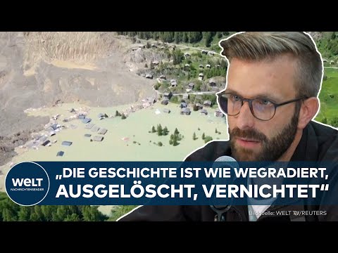 BERGSTURZ IN DER SCHWEIZ: Im Lötschental keimt Hoffnung auf - Wasser der Lonza fließt langsam ab