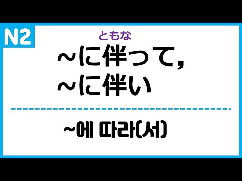 [N2] ~に伴って, ~に伴い