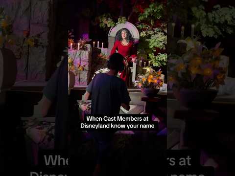 When Cast Members at Disneyland know your name #shorts #disneyland #autism