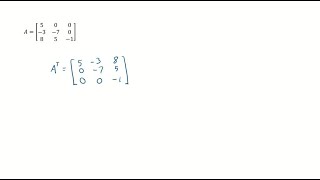 Download the video "Unless otherwise specified, assume that all matrices in these exercises are n ×n . Determine …"