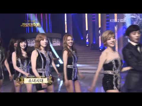 111230 KBS Gayo Daejun - SNSD entrance