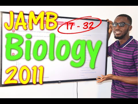 JAMB CBT Biology 2011 Past Questions 17 - 32