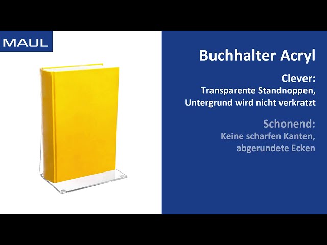 Vidéo teaser pour Buchstützen aus Acryl - 1958005
