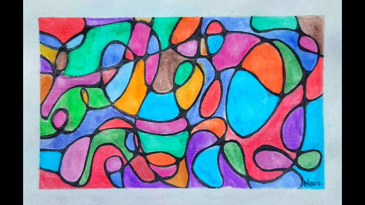 Finding Inner Peace Through Art | My First Neurographic Art Using Watercolour Pencils | Self Care |