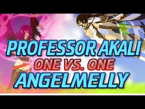 "Professor Akali" High-ELO Akali OTP vs. "AngelMelly" YouTuber/Streamer (1v1)