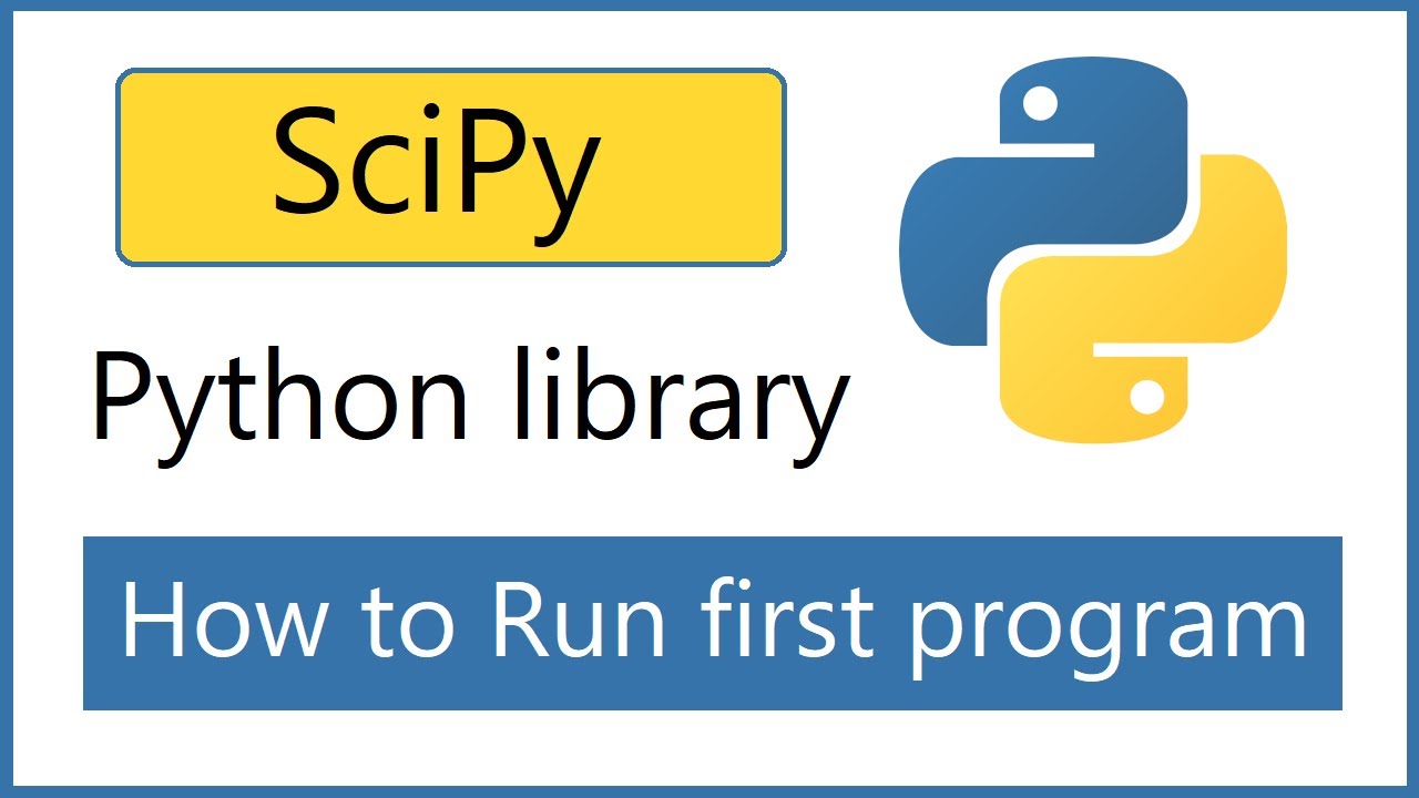 How to install SciPy Python library and run first program [2021]
