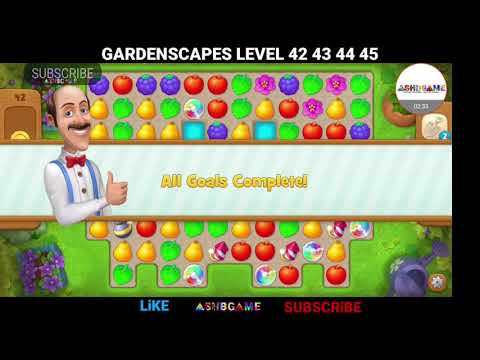 Gardenscapes Game Level 42 43 44 45 Gameplay
