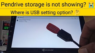 USB Settings: USB not detecting when you