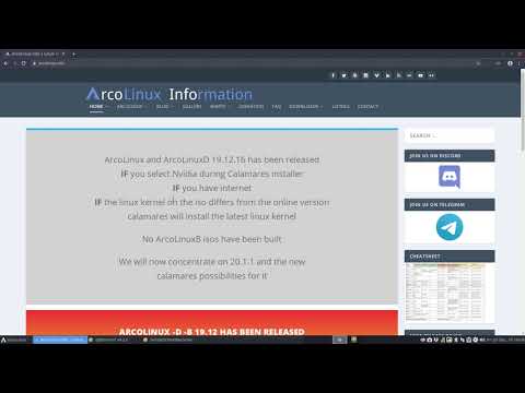 ArcoLinux : 1270 ArcoLinux -D 19.12.16 - new iso - important for nvidia owners
