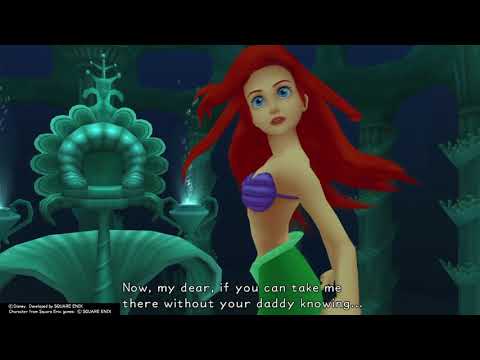 Kingdom Hearts Final Mix (PS4) Cutscene #90 Ariel Leads Ursula to the Trident