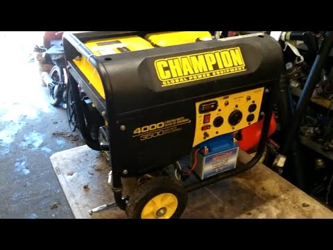 champion 4000 generator carburetor repair