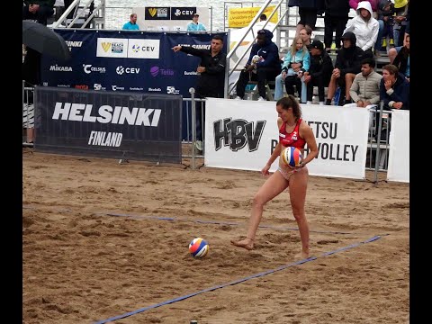 Volleyball World Beach Pro Tour Niina Ahtiainen vs Marine Kinna