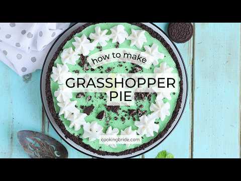 Grasshopper Pie Recipe | Easy No-Bake Mint Chocolate Dessert (Perfect for St. Patrick’s Day!)