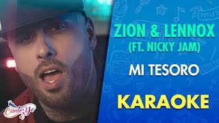 Zion &amp; Lennox - Mi Tesoro feat. Nicky Jam (Karaoke) | CantoYo