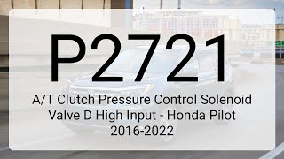Meaning of OBD p2721