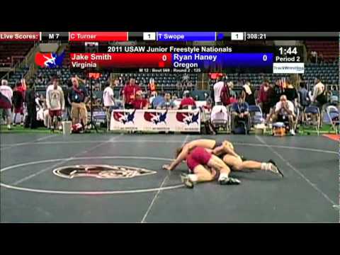 Junior Freestyle 125   Jake Smith VA vs  Ryan Haney OR