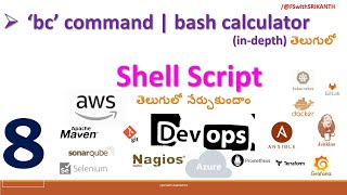 Download the video "'bc' command bash calculator in Shell script | Shell script తెలుగులో | DevOps 2024 | DevOps తెలుగులో"