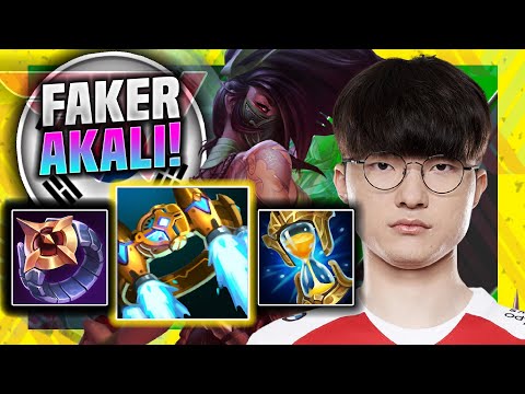 FAKER DOMINATING WITH AKALI! - T1 Faker Plays Akali Mid vs Lucian! | Season 11