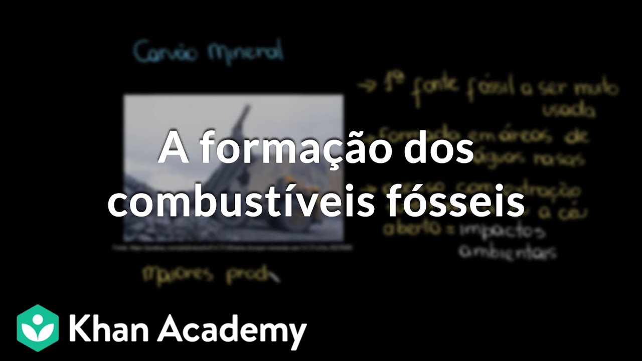 A formação dos combustíveis fósseis