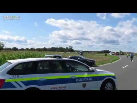 Posredovanje helikopterja HNMP pri nesreči motorista