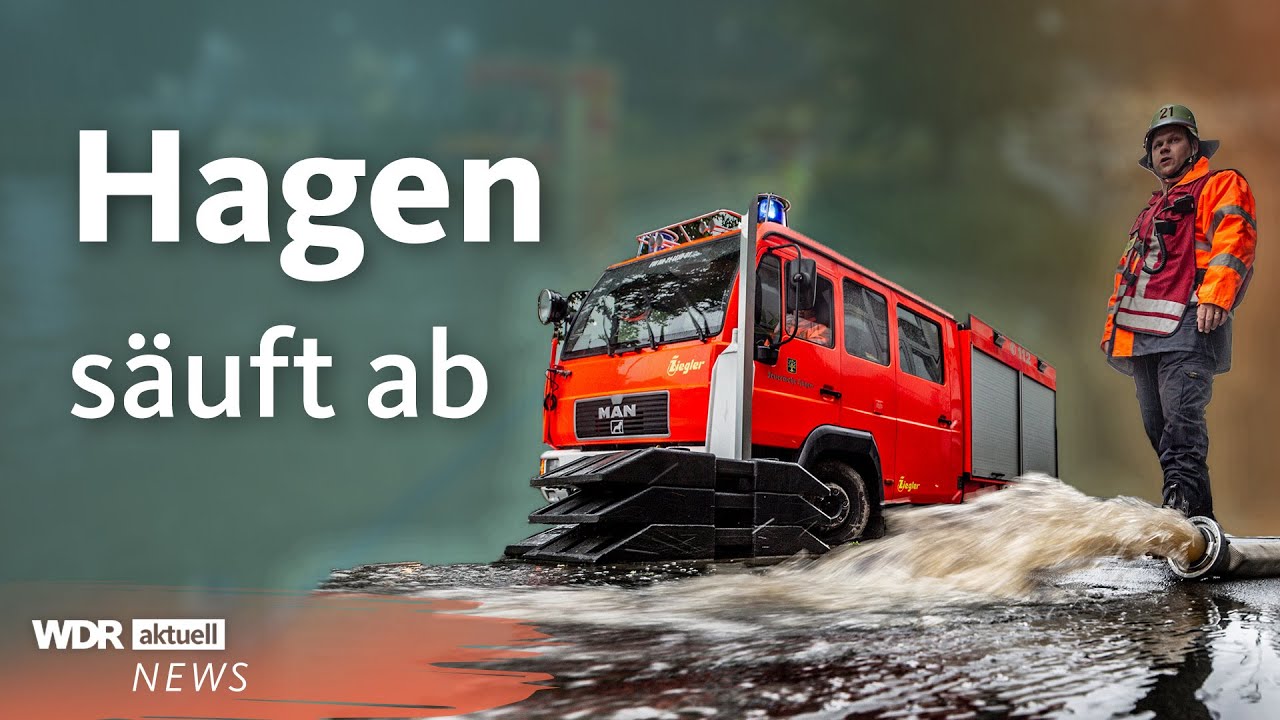 Unwetter in NRW: Heftige Bilder aus Hagen | WDR aktuell