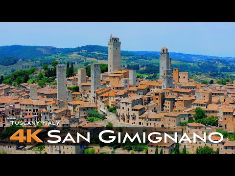 SAN GIMIGNANO 🇮🇹 Drone Aerial 4K | Tuscany Italy