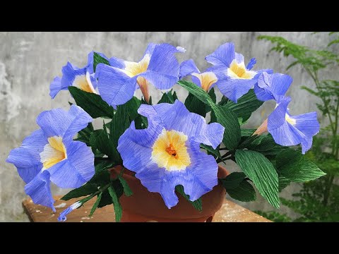 ABC TV | How To Make Petunias Paper Flower From Crepe Paper - Craft Tutorial